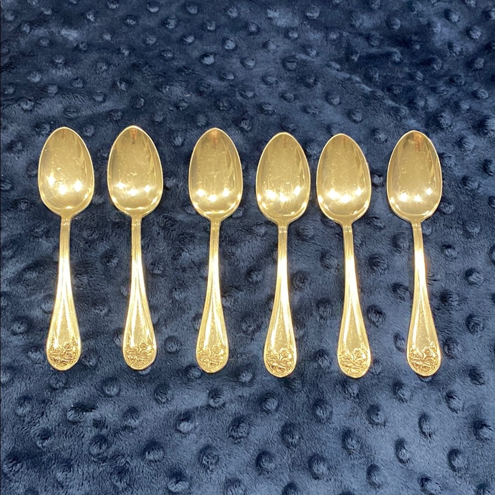 Set of Six silver plated Spoons